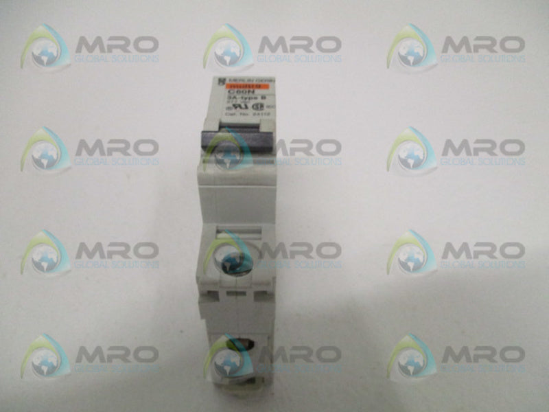 MERLIN GERIN 24112 CIRCUIT BREAKER 3A *USED*