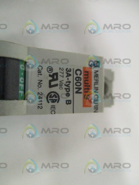 MERLIN GERIN 24112 CIRCUIT BREAKER 3A *USED*
