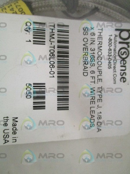 PROSENSE THMJ-T06L06-01 THERMOCOUPLE *NEW IN FACTORY BAG*