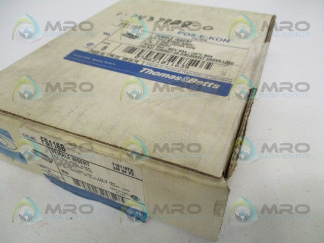 THOMAS & BETTS FS116B FEMALE INSERT (PKG OF 5) *FACTORY SEALED*