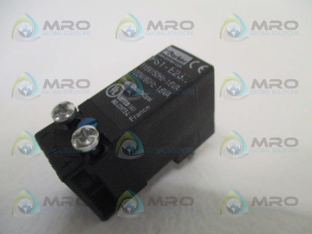 PARKER PS1-E2301B SOLENOID VALVE 24VAC *USED*