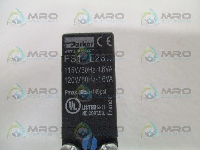 PARKER PS1-E2301B SOLENOID VALVE 24VAC *USED*