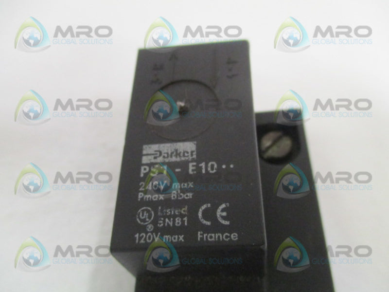 PARKER PS1-E101 PNEUMATIC VALVE (AS PICTURED) *USED*