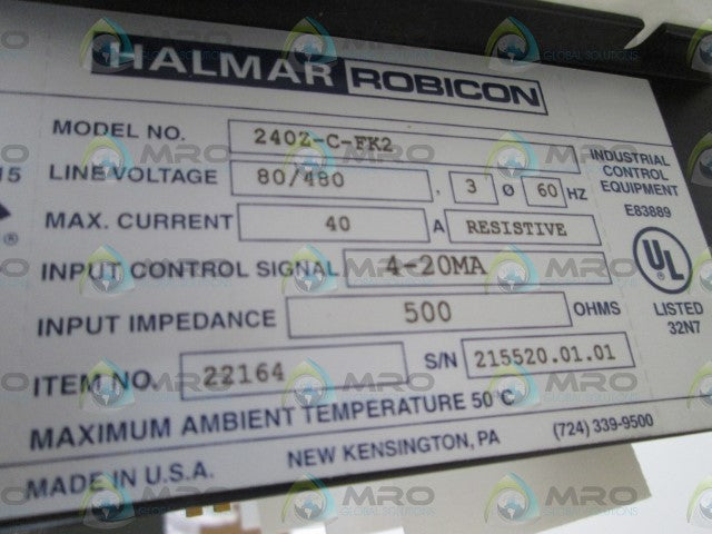HAMLAR ROBICON RELAY 240Z-C-FK2 *NEW NO BOX*
