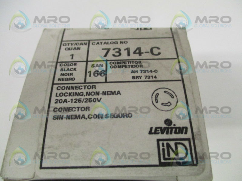 LEVITON 7314-C LOCKING CONNECTOR *NEW IN BOX*