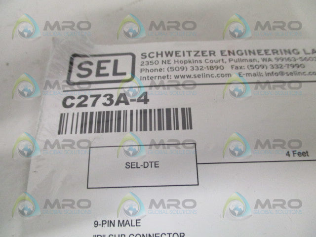 SEL C273A-4 CONNECTOR CABLE *NEW IN ORIGINAL PACKAGE*