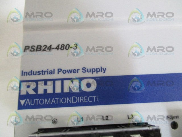 RHINO PSB24-480-3 INDUSTRIAL POWER SUPPLY *NEW IN BOX*