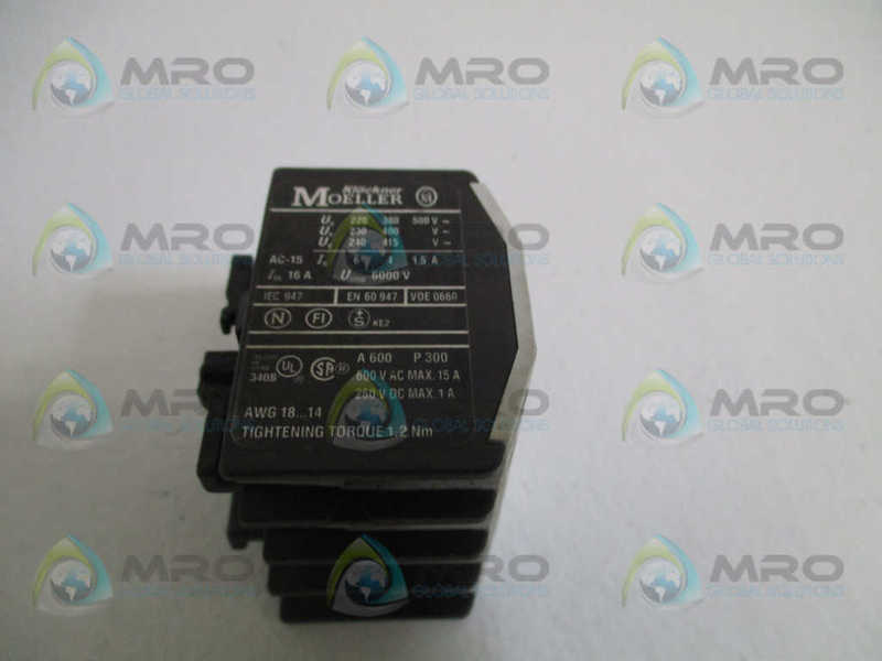 KLOCKNER MOELLER 31DILM AUXILIARY CONTACT BLOCK *USED*