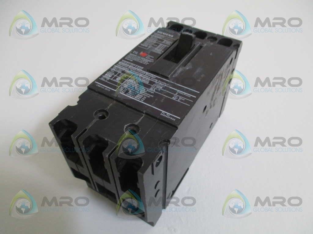 SIEMENS HHED63B030 CIRCUIT BREAKER 30A *USED*