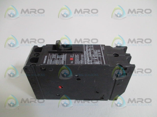 SIEMENS HHED62B070 CIRCUIT BREAKER 70A *USED*