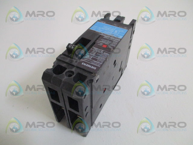 SIEMENS ED22B050 CIRCUIT BREAKER 50A *USED*