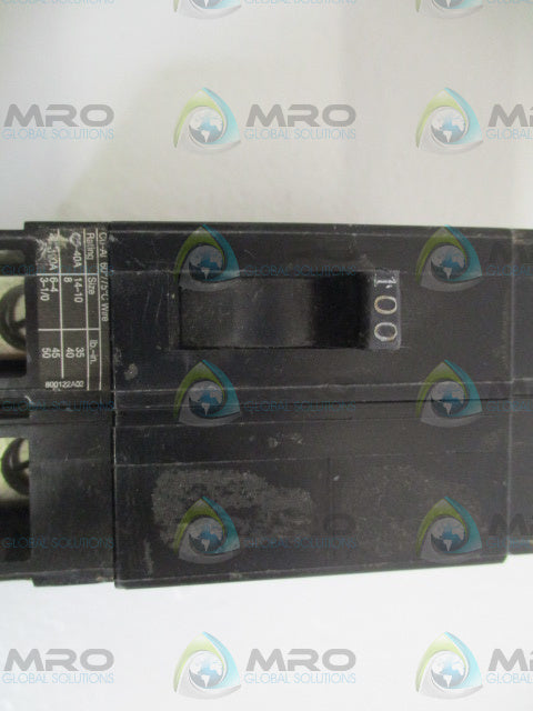 SIEMENS BQD2100 CIRCUIT BREAKER 100A (AS PICTURED) *USED*