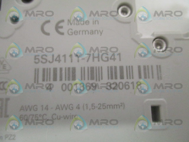 SIEMENS 5SJ4111-7HG41 CIRCUIT BREAKER 5A *USED*