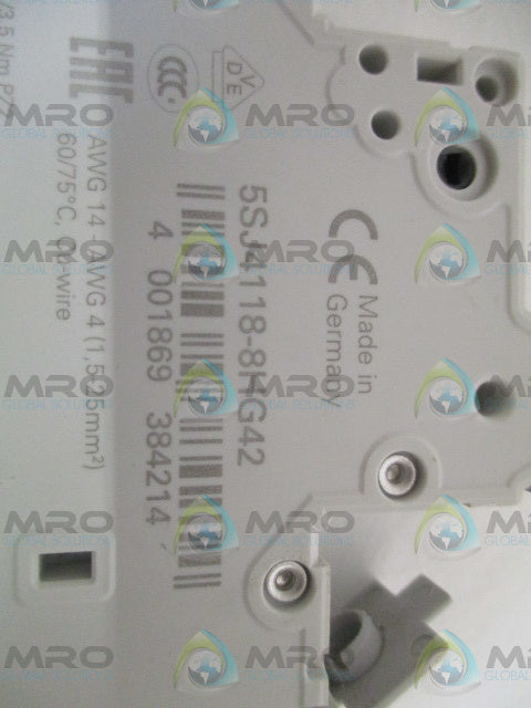 SIEMENS 5SJ4118-8HG42 CIRCUIT BREAKER 15A *NEW NO BOX*