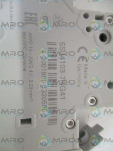 SIEMENS 5SJ4103-7HG41 CIRCUIT BREAKER 3A *NEW NO BOX*
