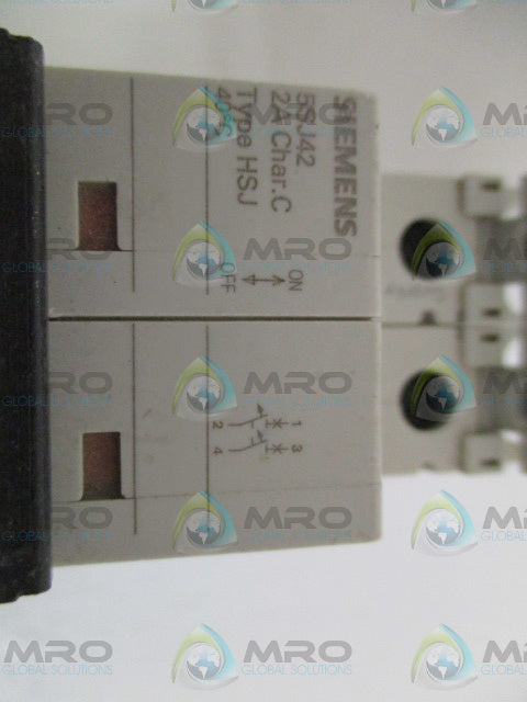 SIEMENS 5SJ4202-7HG41 CIRCUIT BREAKER 2A *USED*