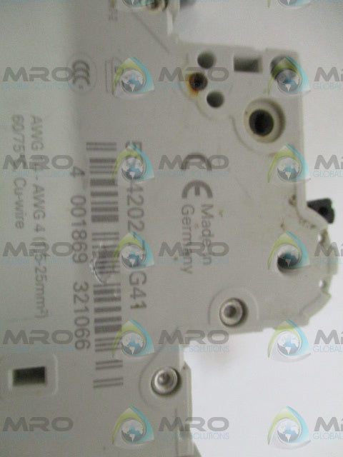 SIEMENS 5SJ4202-7HG41 CIRCUIT BREAKER 2A *USED*