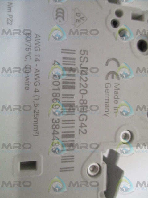 SIEMENS 5SJ4220-8HG42 CIRCUIT BREAKER 20A *NEW NO BOX*