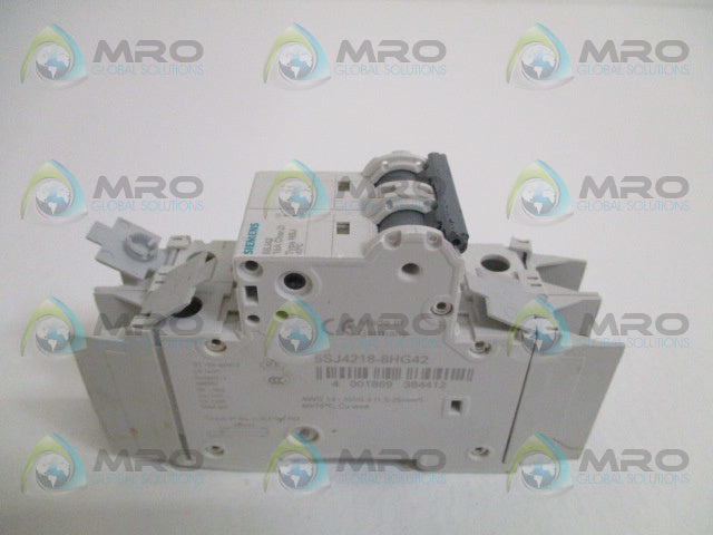SIEMENS 5SJ4218-8HG42 CIRCUIT BREAKER 15A *USED*
