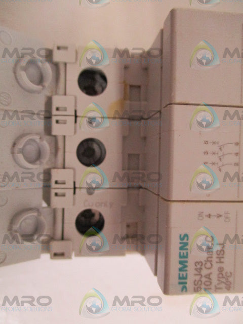 SIEMENS 5SJ4310-7HG41 CIRCUIT BREAKER 10A *USED*