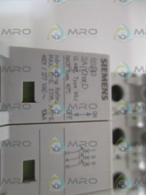 SIEMENS 5SJ4302-8HG42 CIRCUIT BREAKER 2A *USED*