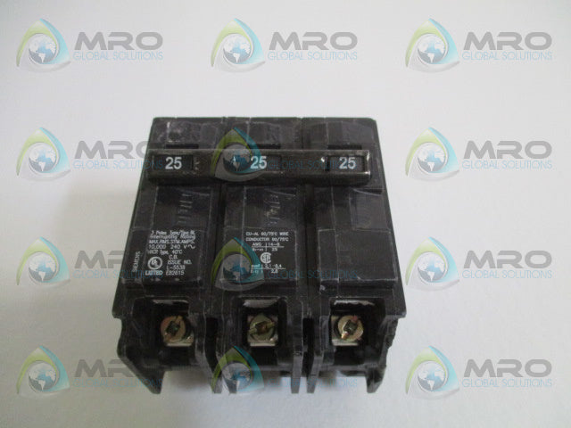 SIEMENS B325 CIRCUIT BREAKER 25A (AS PICTURED) *NEW NO BOX*