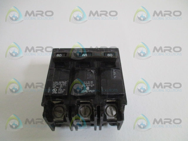 SIEMENS Q360 CIRCUIT BREAEKR 60A (AS PICTURED) *USED*