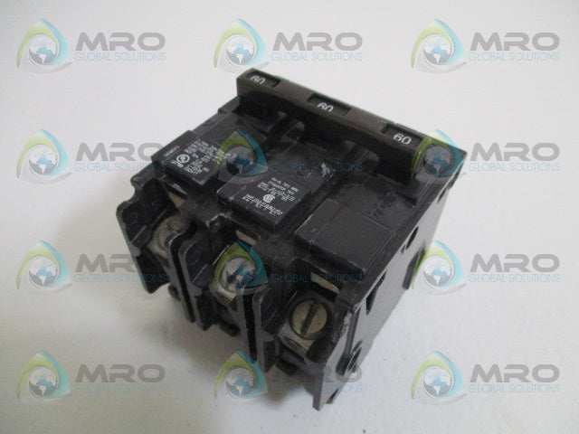 SIEMENS Q360 CIRCUIT BREAEKR 60A (AS PICTURED) *USED*