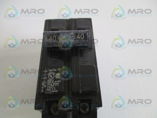 SIEMENS QD240 CIRCUIT BREAKER 40A *NEW NO BOX*