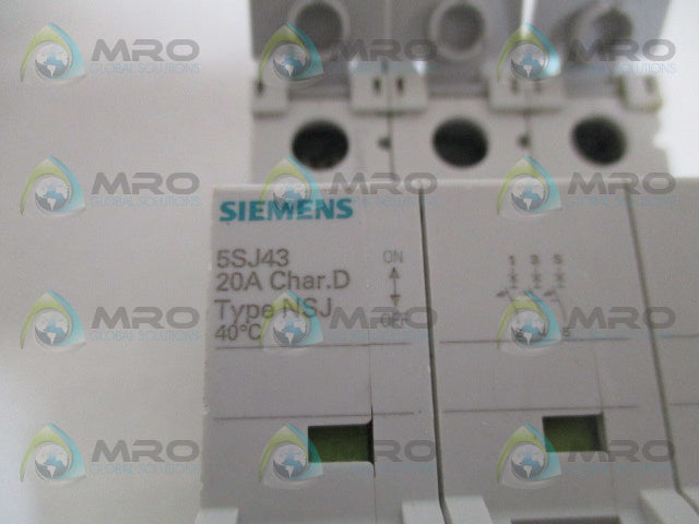SIEMENS 5SJ4320-8HG42 CIRCUIT BREAKER 20A *NEW NO BOX*