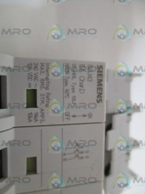 SIEMENS 5SJ4311-8HG41 CIRCUIT BREAKER 5A *NEW NO BOX*