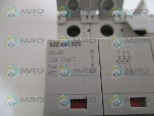 SIEMENS 5SJ4325-7HG42 CIRCUIT BREAKER 25A *NEW NO BOX*