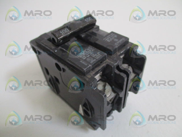SIEMENS QP2100 CIRCUIT BREAKER 100A *USED*