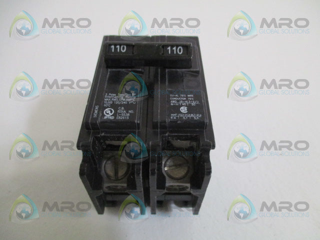 SIEMENS Q2110 CIRCUIT BREAKER 110A *NEW NO BOX*