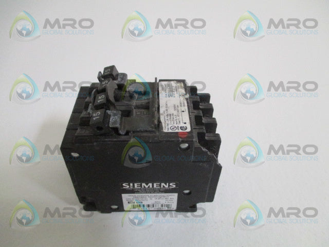 SIEMENS Q21515CT2 CIRCUIT BREAKER 15-15A (AS PICTURED) *NEW NO BOX*