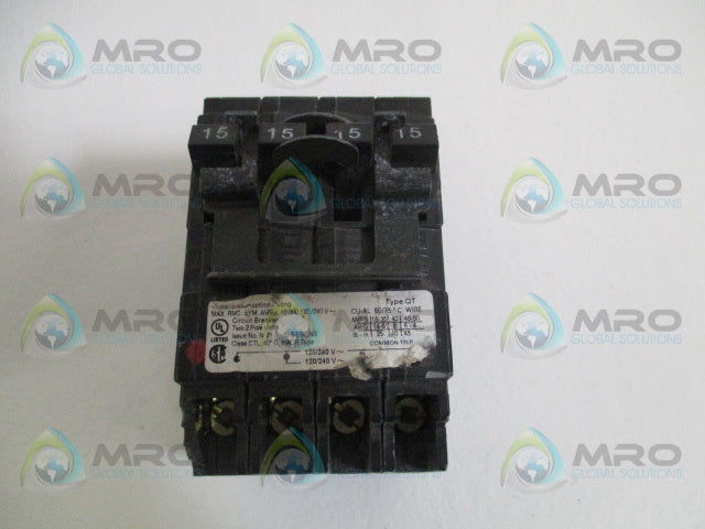 SIEMENS Q21515CT2 CIRCUIT BREAKER 15-15A (AS PICTURED) *NEW NO BOX*