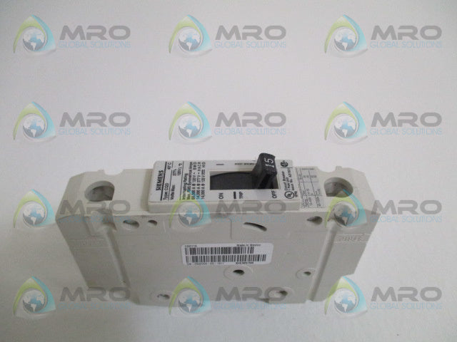 SIEMENS CQD115 CIRCUIT BREAKER 15A *USED*