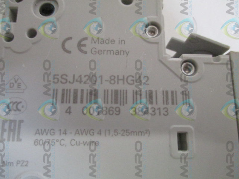 SIEMENS 5SJ4201-8HG42 CIRCUIT BREAKER 1A *NEW NO BOX*
