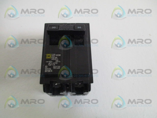 SQUARE D HOM230 CIRCUIT BREAKER 30A *USED*