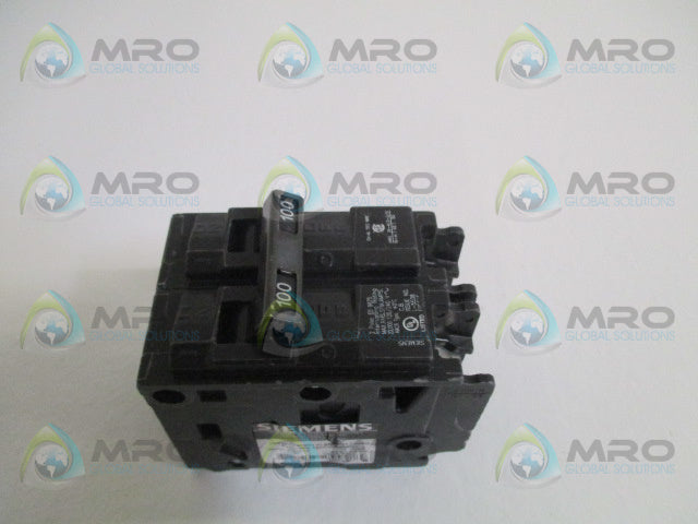 SIEMENS EQ9675 CIRCUIT BREAKER 100A (AS PICTURED) *USED*