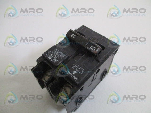 SIEMENS Q280 CIRCUIT BREAKER 80A * NEW NO BOX *