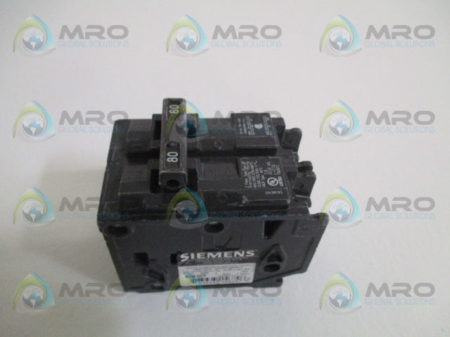 SIEMENS Q280 CIRCUIT BREAKER 80A (AS PICTURED) *USED*