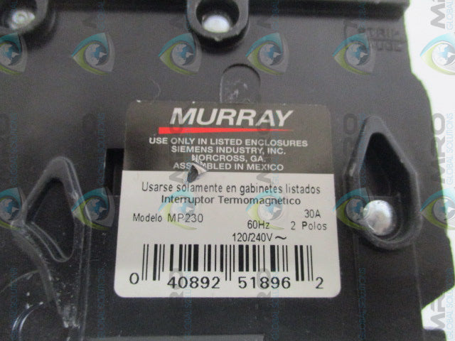 MURRAY MP230 CIRCUIT BREAKER 30A *USED*