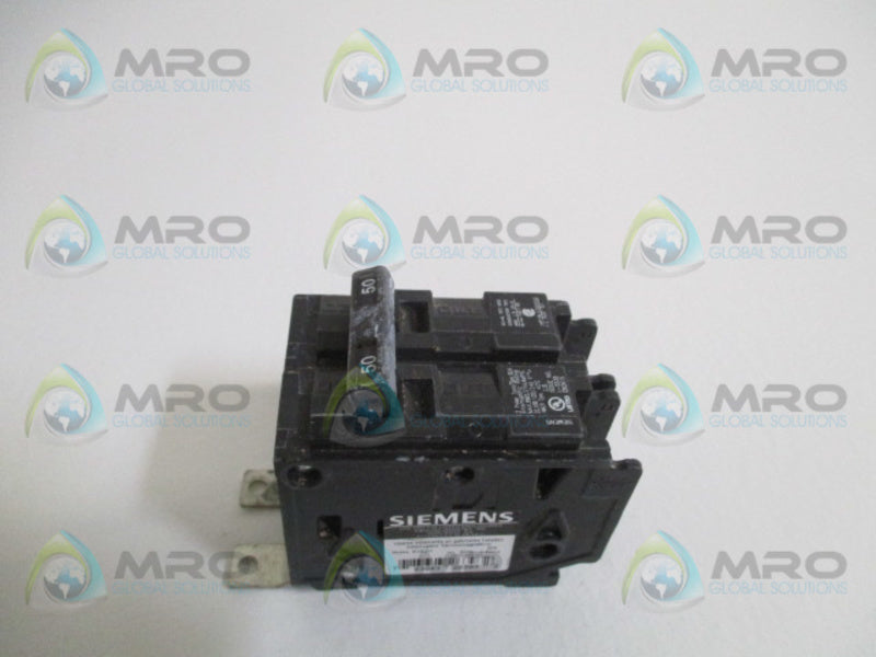 SIEMENS B250H CIRCUIT BREAKER 50A *USED*