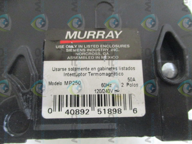MURRAY MP250 CIRCUIT BREAKER 50A *USED*