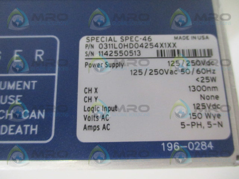 SEL SEL-311L 0311L0HD04254X1XX LINE CURRENT DIFFERENTIAL RELAY * NEW IN BOX *