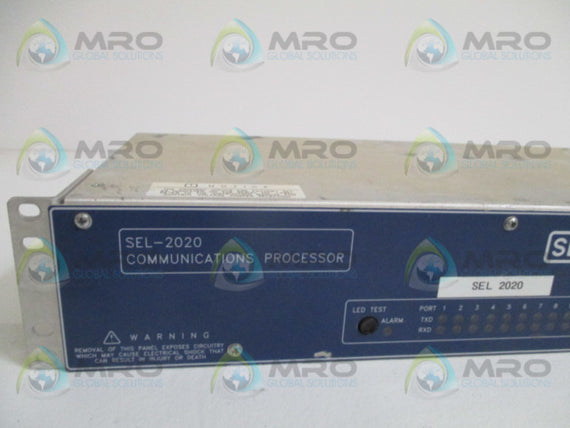 SEL SEL-2020 20203041 COMMUNICATIONS PROCESSOR MODULE *USED*