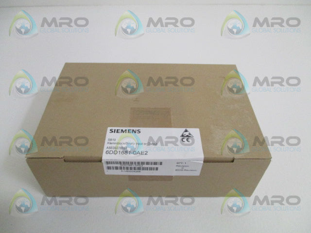 SIEMENS SIMADYN D 6DD1681-0AE2 SB10 BINARY INPUT/OUTPUT MODULE *FACTORY SEALED*
