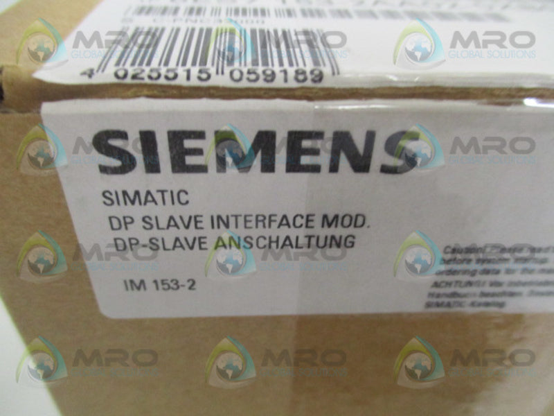 SIEMENS SIMATIC 6ES7153-2AA02-0XB0 DP SLAVE INTERFACE MODULE *NEW IN BOX*