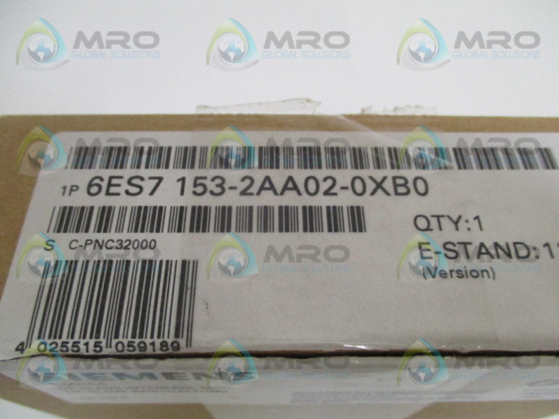 SIEMENS SIMATIC 6ES7153-2AA02-0XB0 DP SLAVE INTERFACE MODULE *NEW IN BOX*